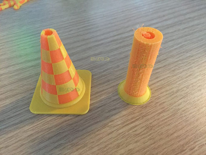 مدل پرینت سه بعدی رنگی پرینتر سه بعدی با اکسترودر دو گانه