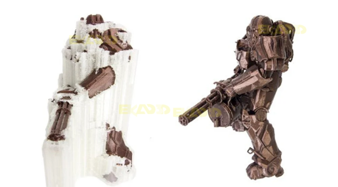 ساپورت قابل حل پرینتر سه بعدی با اکسترودر دو گانه