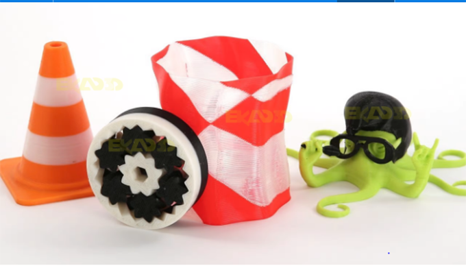 مدل پرینت سه بعدی رنگی پرینتر سه بعدی با اکسترودر دو گانه