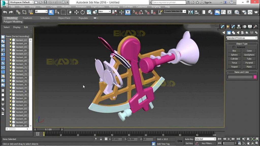 محیط اتوکد autoCad