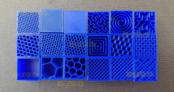 ساختار درونی قطعه پرینت سه بعدی infill